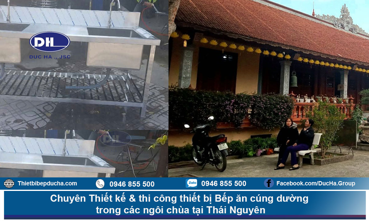 Thi công Bếp ăn cúng dường Chùa Y Na tại Thái Nguyên