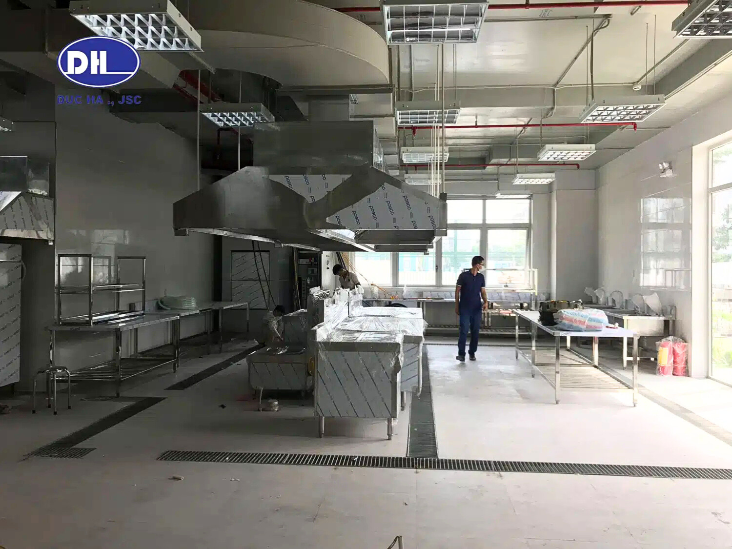 Công Trình Thiết kế Và Thi công Bếp ăn 2000S Quảng Ninh