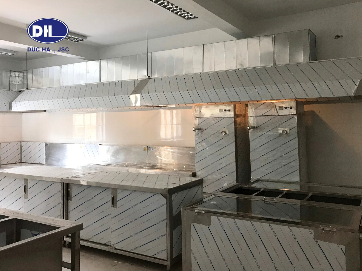 Thiết kế & Thi công bếp Trường Mầm Non Nguyễn Tuân - Hà Nội