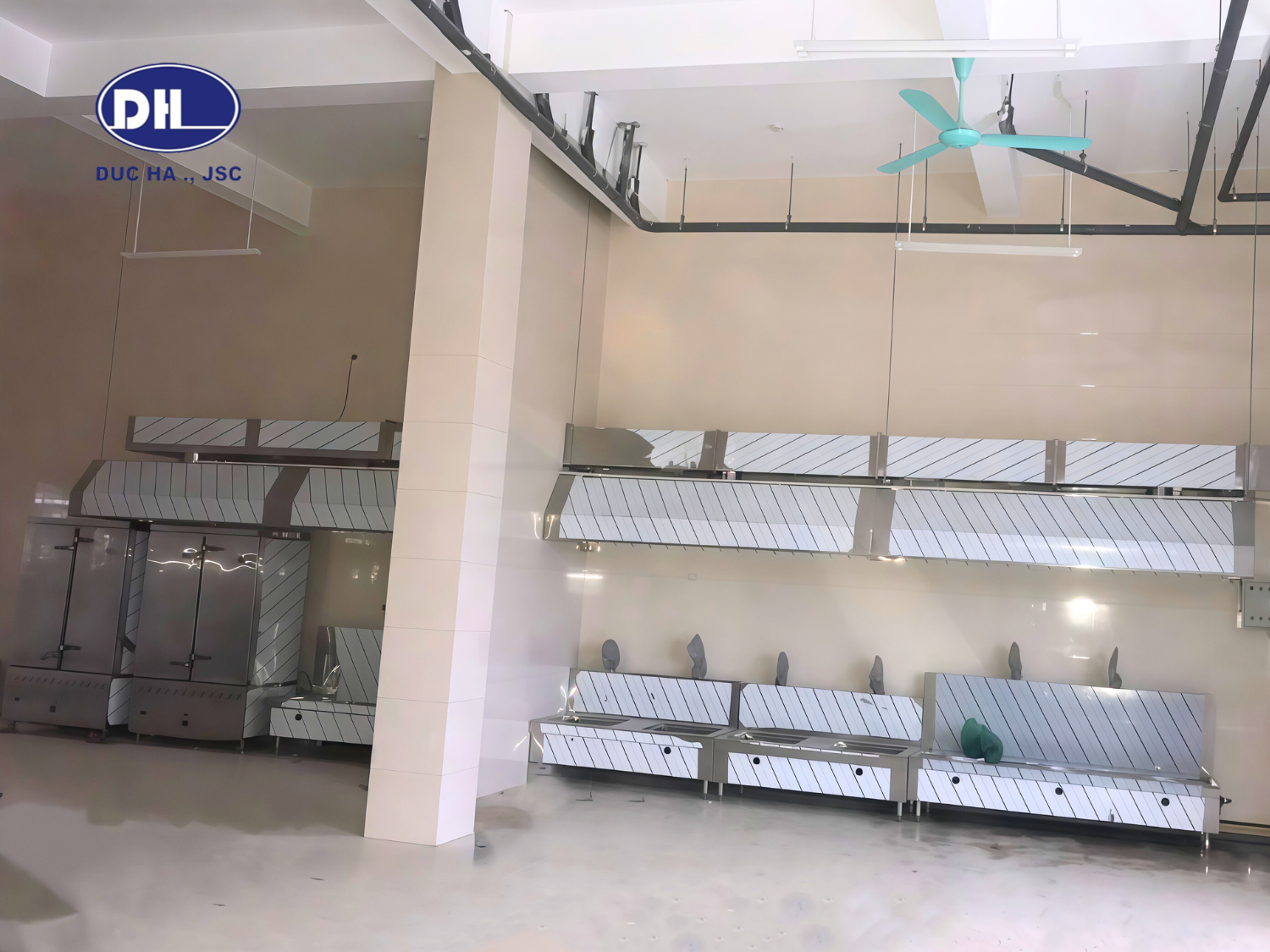 Thiết Kế & Thi Công Bếp Trường Mầm Non Kim Chung – Đông Anh