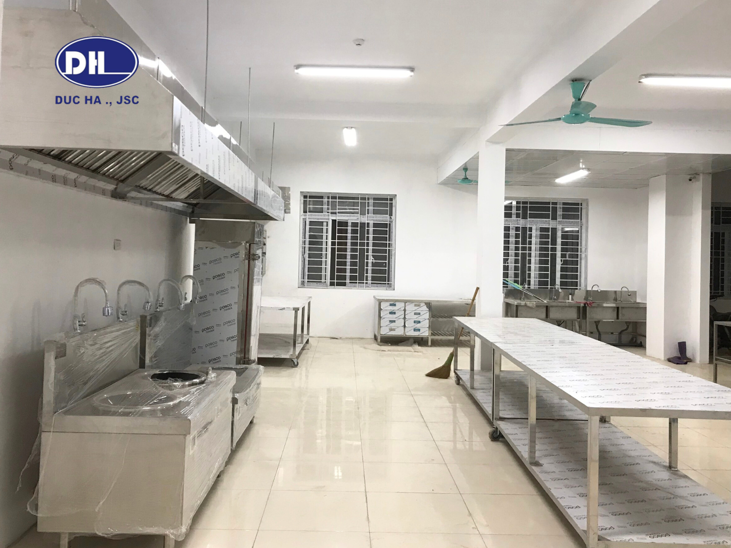 Thiết kế và thi công bếp ăn Trường Mầm Non Tiên Phong tại Ba Vì
