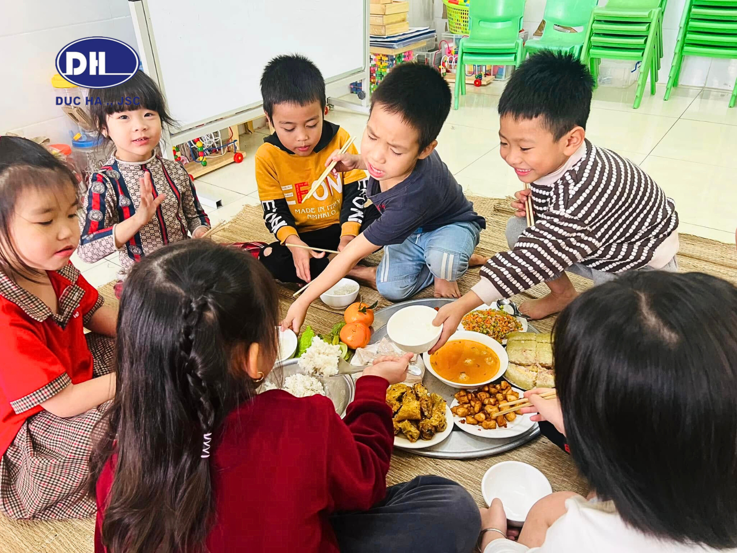 Thi công hệ thống bếp ăn trường MN Hồng Phong