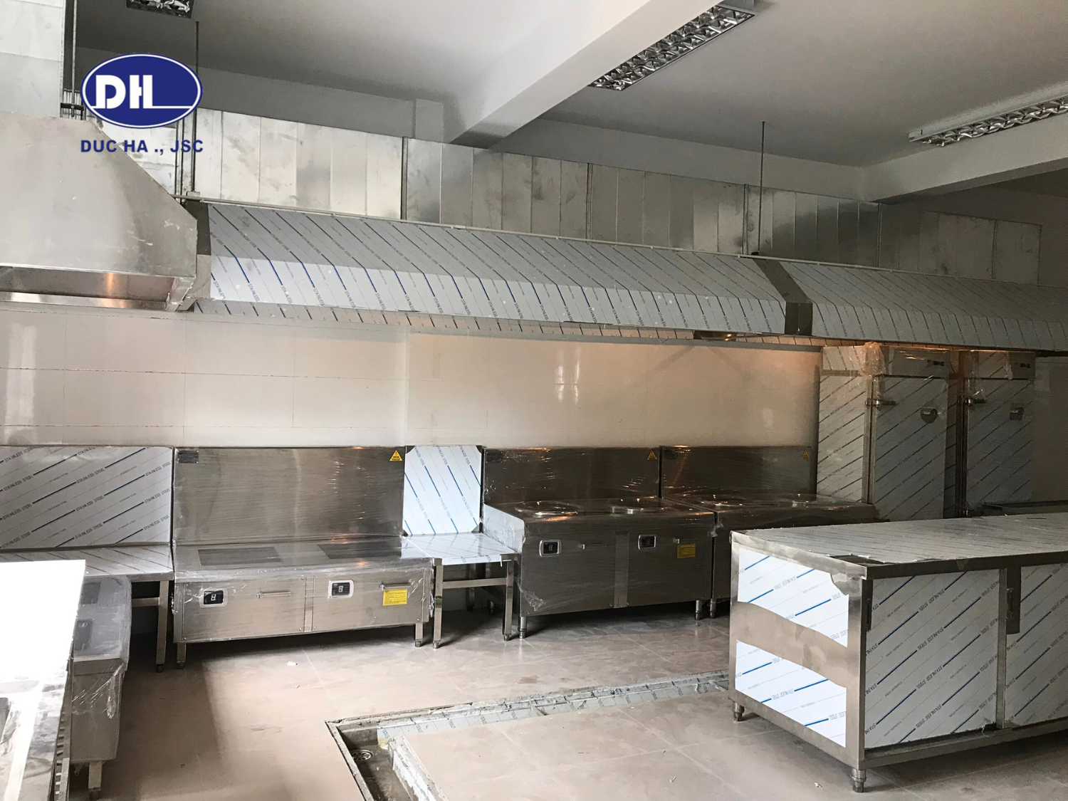 Thiết kế & Thi công bếp Trường Mầm Non Nguyễn Tuân - Hà Nội