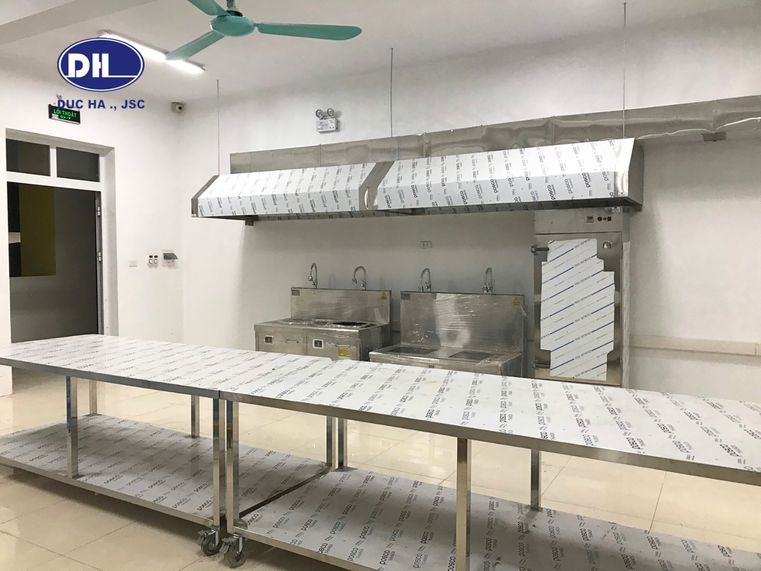 Thiết kế và thi công bếp ăn Trường Mầm Non Tiên Phong tại Ba Vì