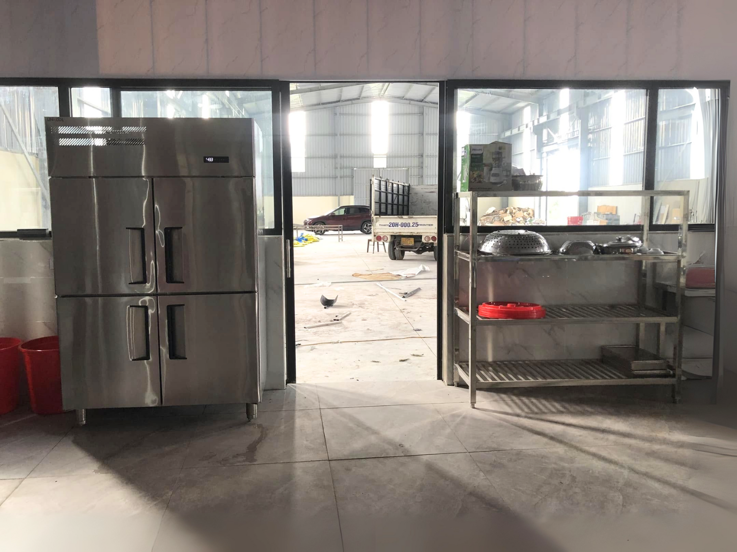 Thiết Kế & Thi công Bếp CN nhà hàng Trâu Ngon Sơn Lâm