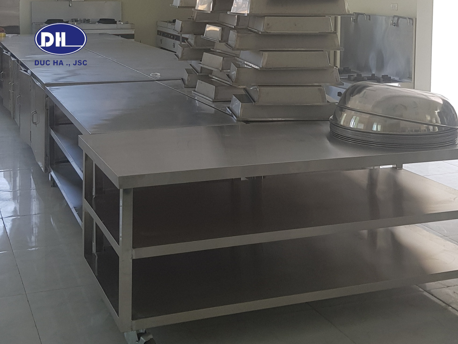 Thiết Kế & Thi Công Bếp Trường Mầm Non Hoa Sen - Đông Anh