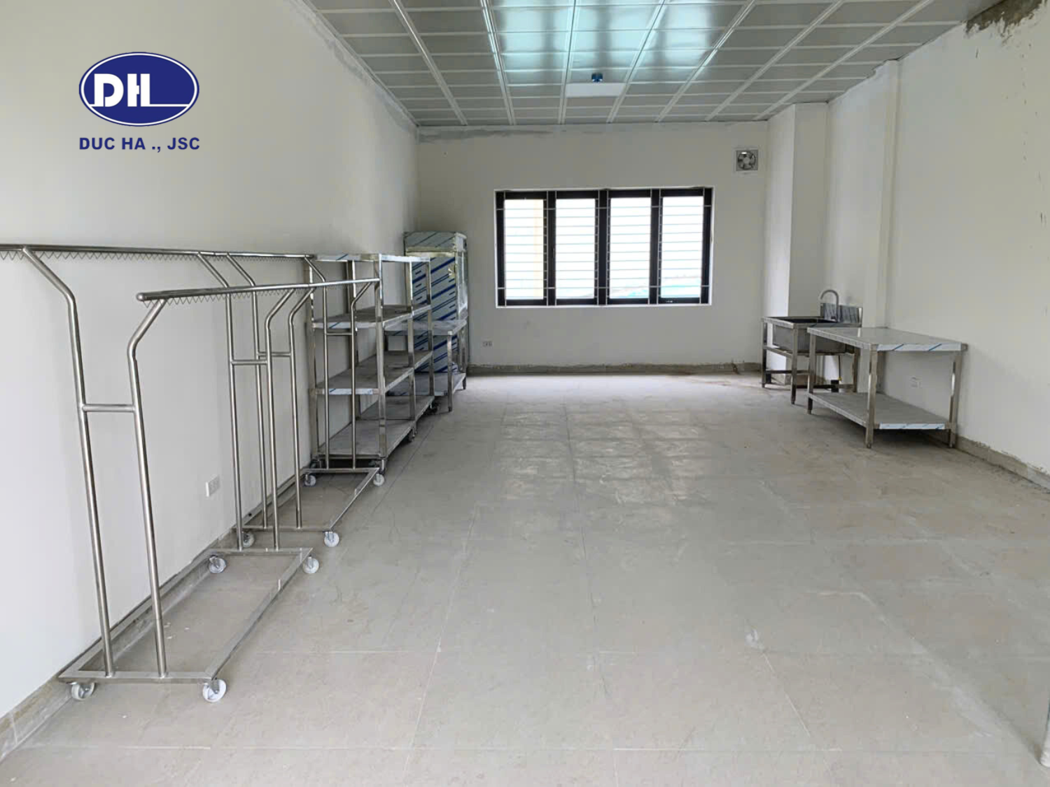 Thi công hệ thống bếp ăn trường mầm non Phương Liệt - Hà Nội