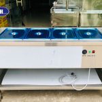 Quầy giữ nóng cơm canh 4 ngăn cao cấp cho Bếp ăn hiện đại