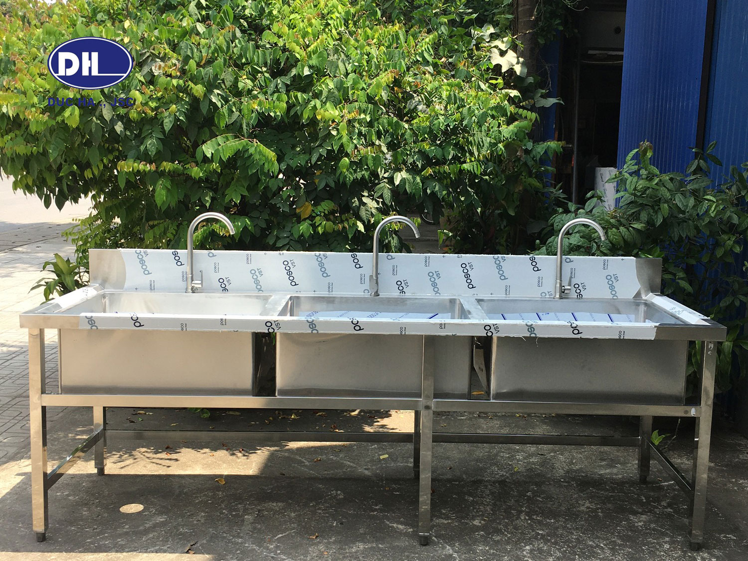 chậu rửa inox công nghiệp