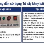 Hướng dẫn sử dụng tủ sấy khay bát đĩa công nghiệp
