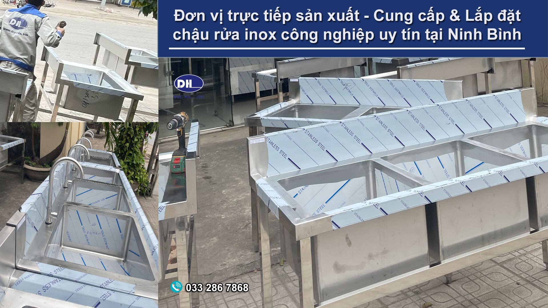 Đơn vị cung cấp chậu rửa inox công nghiệp uy tín tại Ninh Bình