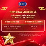 Thông Báo Lịch Nghỉ Lễ 30/4 – 1/5 Năm 2026