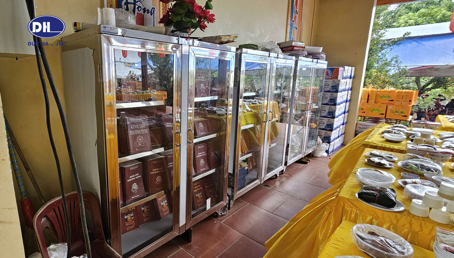 Thi công bếp ăn cúng dường chùa Phúc Lâm -Tiên Lương Phú Thọ