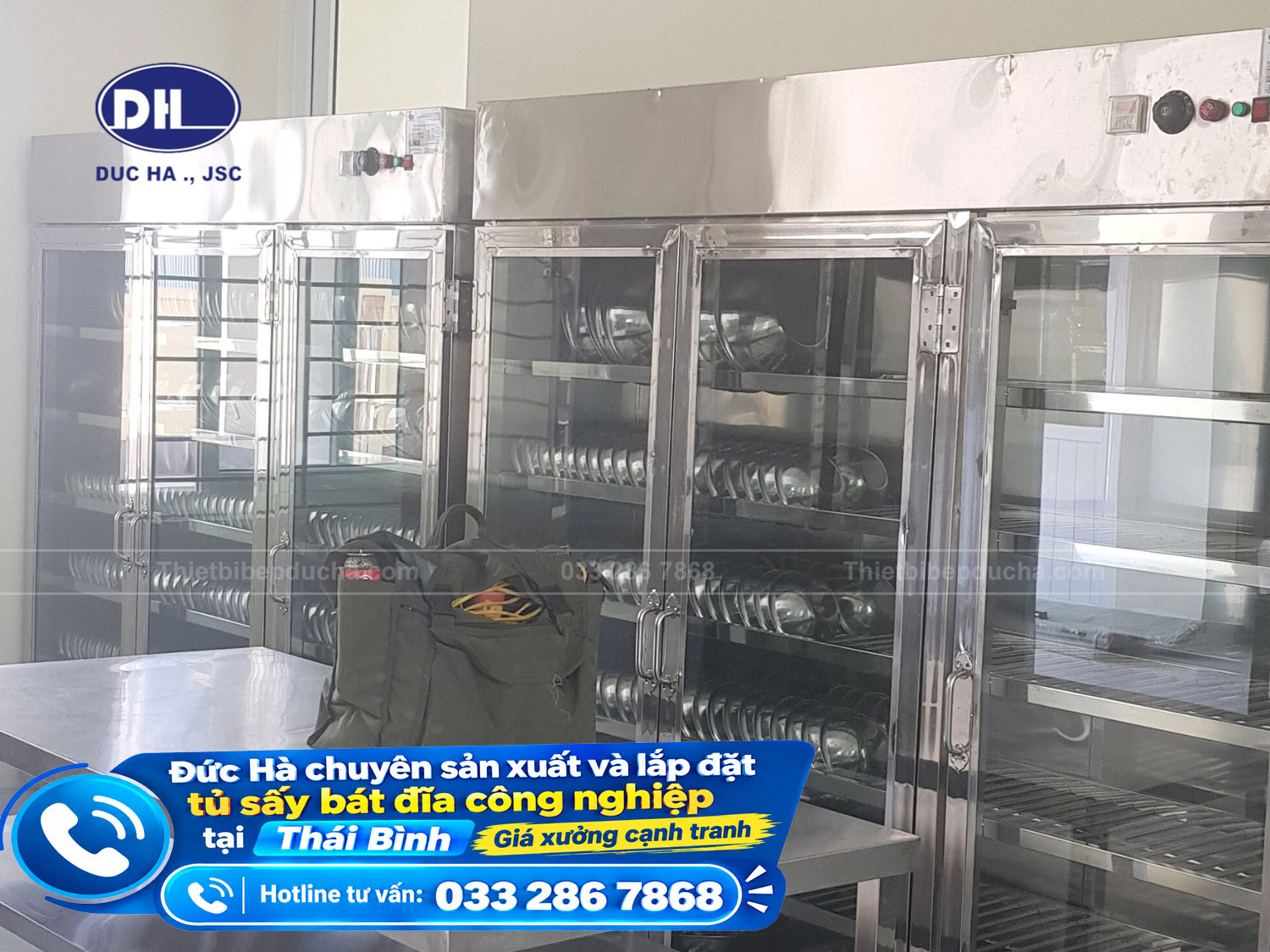 Sản xuất và lắp đặt tủ sấy bát đĩa công nghiệp tại Thái Bình