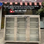Tủ chạn bếp công nghiệp đựng bát đĩa, cốc chén tại Thái Nguyên