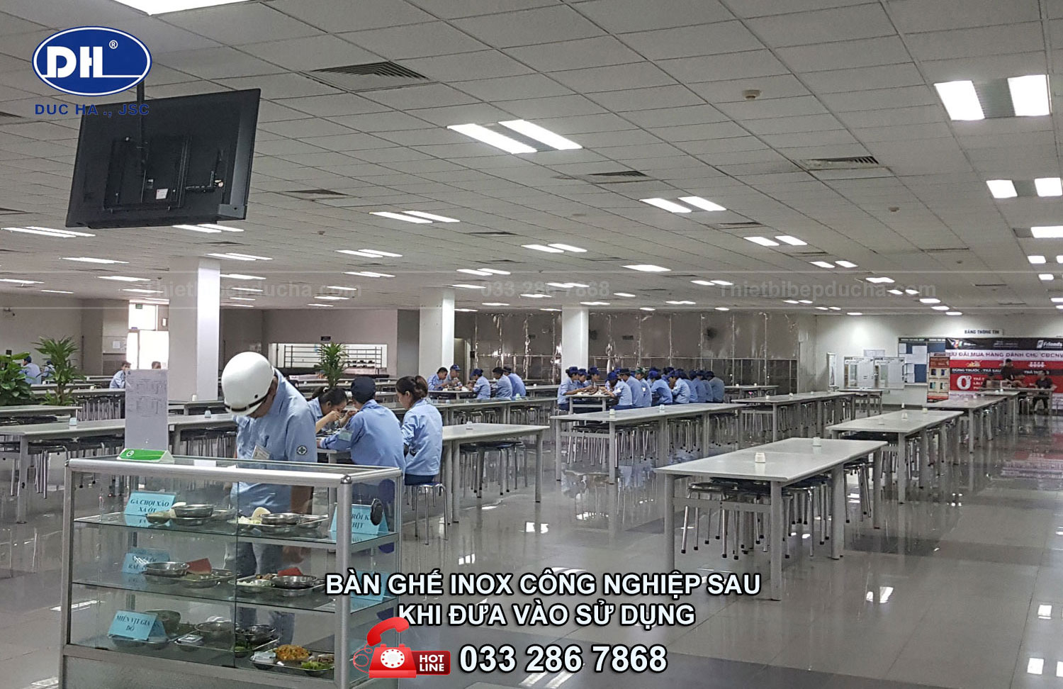 Sản xuất và lắp đặt bàn ghế inox công nghiệp tại Quảng Ninh
