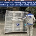 Tủ chạn bếp công nghiệp đựng bát đĩa, cốc chén tại Tuyên Quang