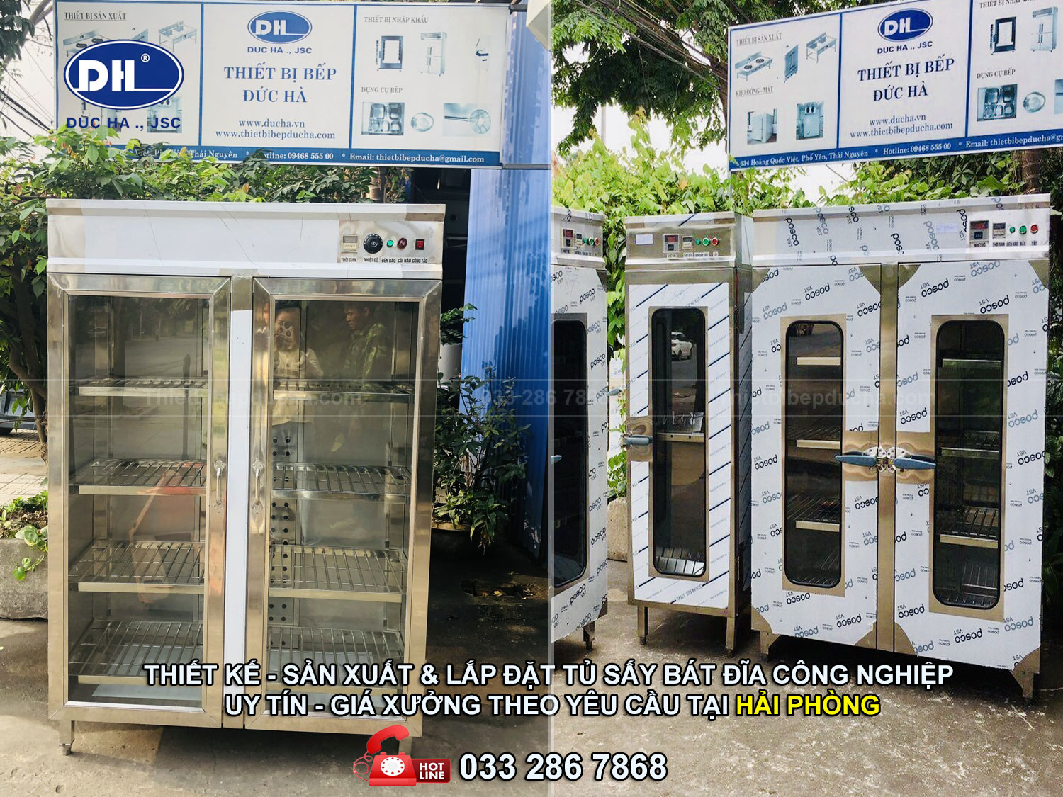 Sản xuất và lắp đặt tủ sấy bát đĩa công nghiệp tại Hải Phòng