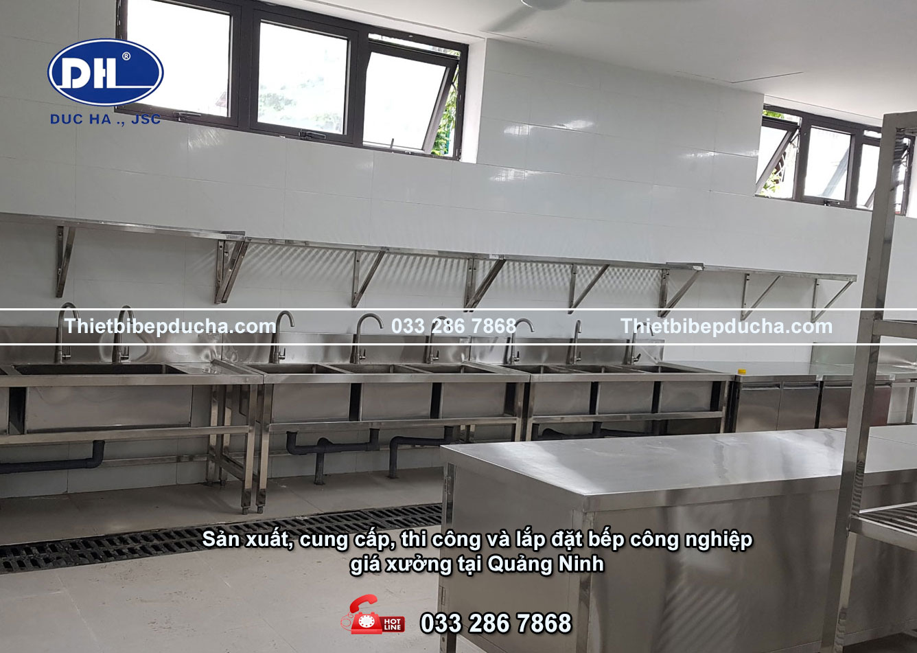 thi công và lắp đặt bếp công nghiệp giá xưởng tại Quảng Ninh