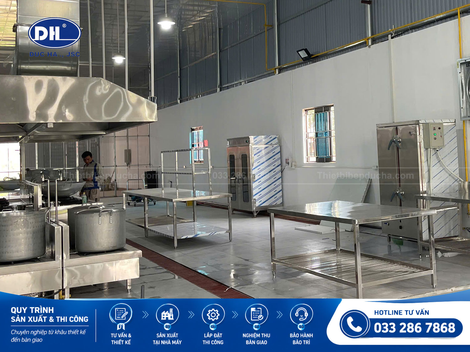 cung cấp và lắp đặt thiết bị bếp công nghiệp giá xưởng tại Hải Phòng